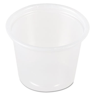 SOLO Cup Company Plastic Souffl Portion Cups, 1 1/2