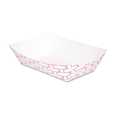 Boardwalk Paper Food Baskets,
4oz Capacity, Red/White