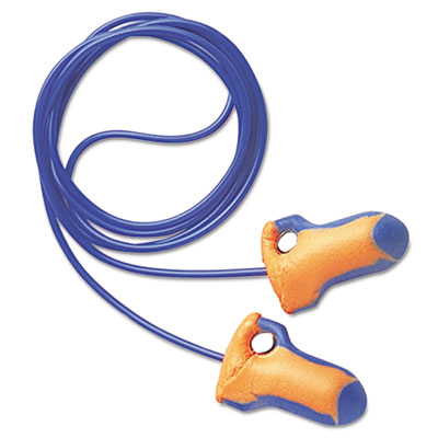 Howard Leight by Honeywell
LT-30 Laser Trak Detectable
Single-Use Earplugs, Corded,
32NRR, Orange/Blue