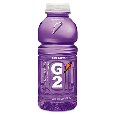 Gatorade G2 Perform 02
Low-Calorie Thirst Quencher,
Grape, 20oz Bottle