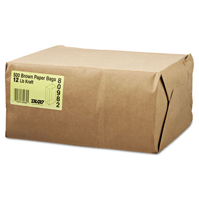 General 12# Paper Bag, 40-lb
Base Weight, Brown Kraft,
7-1/16x4-1/2x13-3/4,
500-Bundle