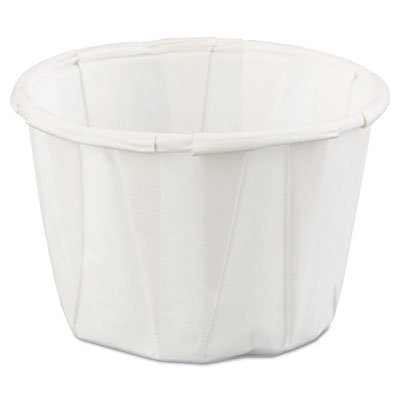 Genpak Paper Portion Cups, 1 oz., White, 250/Bag