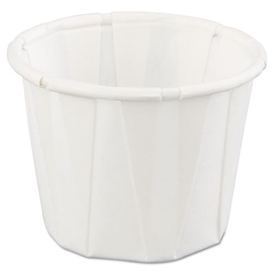 Genpak Paper Portion Cups,
3/4 oz., White, 250/Bag