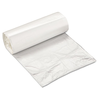 Inteplast Group High-Density
Can Liner, 24 x 24,
10-Gallon, 5 Micron, Clear,
50/Roll