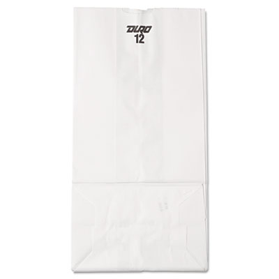 General 12# Paper Bag,
40-Pound Base Weight, White,
7-1/16 x 4-1/2 x 13-3/4,
500-Bundle