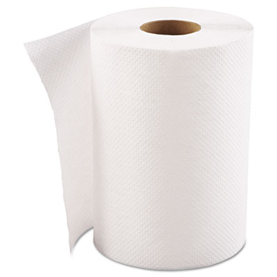 GEN Hardwound Roll Towels, 1-Ply, White, 8&quot; x 300ft