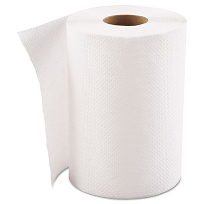 GEN Hardwound Roll Towels,
1-Ply, White, 8&quot; x 300ft