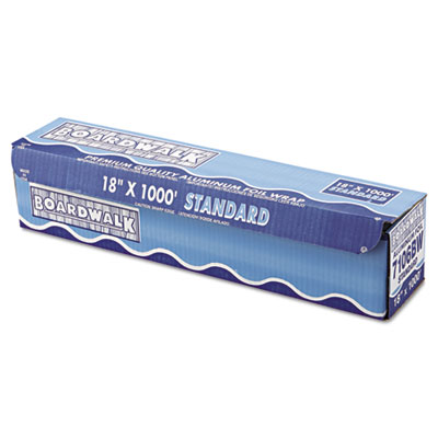 Boardwalk Standard Aluminum
Foil Roll, 18&quot; x 1000 ft, 14
Micron Thickness, Silver