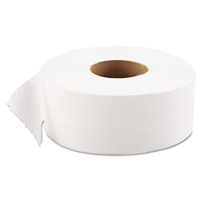 GEN JRT Jumbo Bath Tissue, 1-Ply, White, 9&quot; Diameter