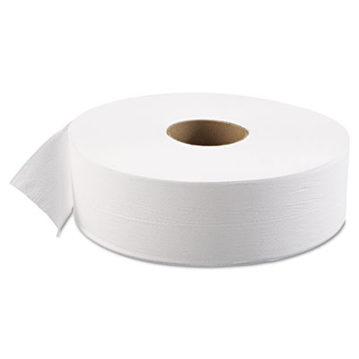 Boardwalk JRT Jumbo-Roll Bath Tissue, 1-Ply, White, 3-5/8&quot;