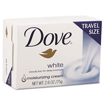 Dove White Travel Size Bar
Soap with Moisturizing
Lotion, 2.6 oz