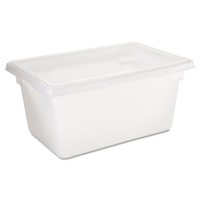 Rubbermaid Commercial
Food/Tote Boxes, 5gal, 18w x
12d x 9h, White