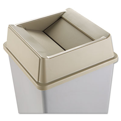 Rubbermaid Commercial
Untouchable Square Swing Top
Lid, 20 1/8 x 20 1/8 x 6 1/4,
Beige