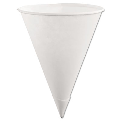 Rubbermaid Paper Cone Cups,
6oz, White