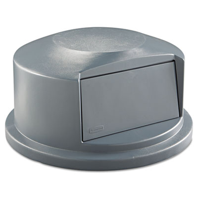 Rubbermaid Commercial Round
Brute Dome Top w/Push Door,
24 13/16 x 12 5/8, Gray