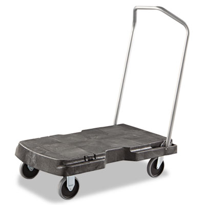 Rubbermaid Commercial Triple
Trolley, 500-lb Cap., 20 1/2w
x 32 1/2d x 7h, Black