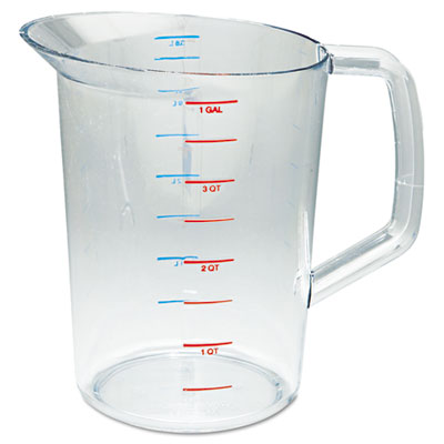 Rubbermaid Commercial Bouncer Measuring Cup, 4qt, Clear