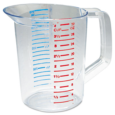 Rubbermaid Commercial Bouncer Measuring Cup, 32oz, Clear