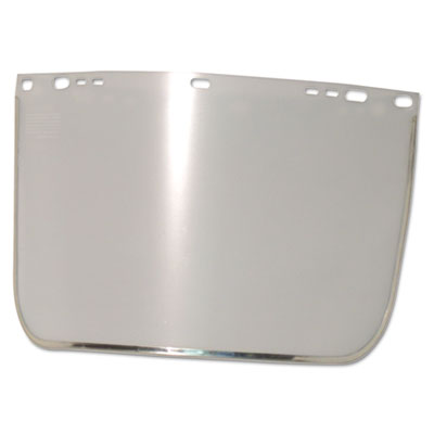 Anchor Brand Face Shield
Visor, 15 1/2&quot; x 9&quot;, Clear,
Bound, Plastic/Aluminum