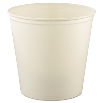 SOLO Cup Company Double
Wrapped Paper Bucket, Waxed,
White, 165 oz