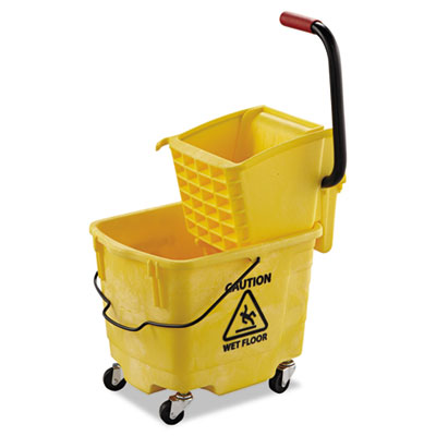 UNISAN Pro-Pac Side-Squeeze
Wringer/Bucket Combo, 8.75
gal, Yellow