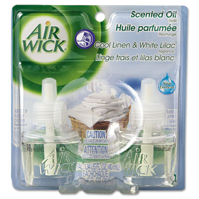 Air Wick Scented Oil Twin
Refill, Cool Linen/White
Lilac, 0.67oz, Bottle