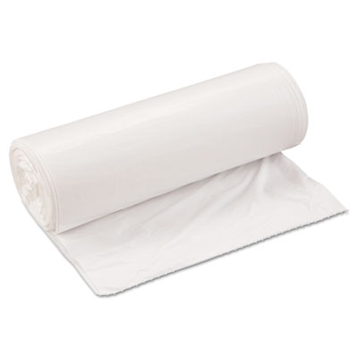 Inteplast Group Low-Density
Can Liner, 33 x 39,
33-Gallon, .80 Mil, White,
25/Roll