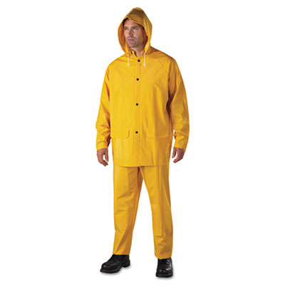 Anchor Brand Rainsuit, PVC/Polyester, Yellow,