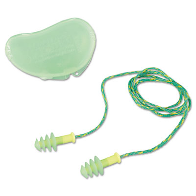 Howard Leight by Honeywell
FUS30S-HP Fusion Multiple-Use
Earplugs, Small, 27NRR,
Corded, Green/White