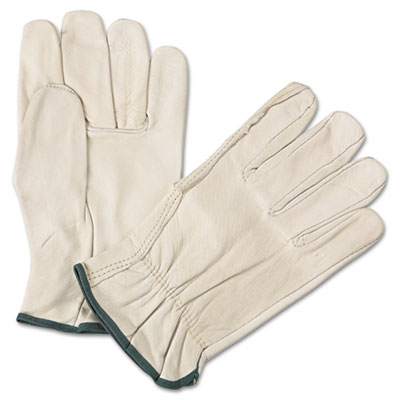 Anchor Brand 4000 Series Leather Driver Gloves, White,