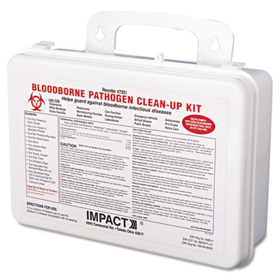 Boardwalk Bloodborne Pathogen
Cleanup Kit, OSHA Compliant,
Plastic Case