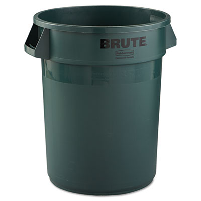 Rubbermaid Commercial Round Brute Container, Plastic, 32