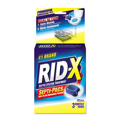 RID-X Septic System
Treatments, 3.2 oz Gel Packs