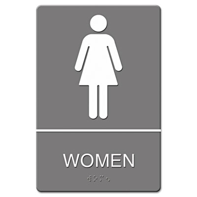 Headline Sign ADA Sign, Women&#39;s Restroom w/Tactile
