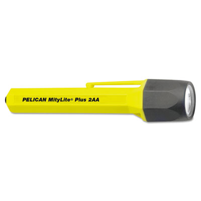 Pelican MityLite 2340 Flashlight, 2-AA, Yellow