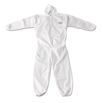 KIMBERLY-CLARK PROFESSIONAL*
KleenGuard A20 Breathable
Particle Protection
Coveralls, Zip Closure, 3XL,
White