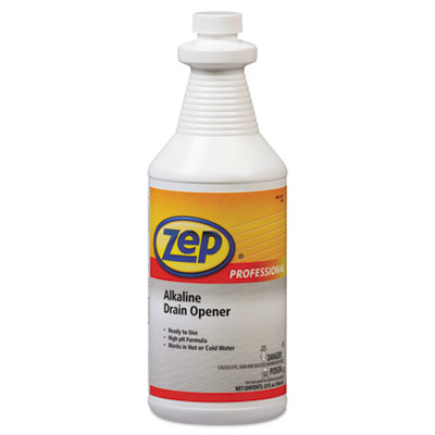 Zep Professional Alkaline
Drain Opener Quart Bottle