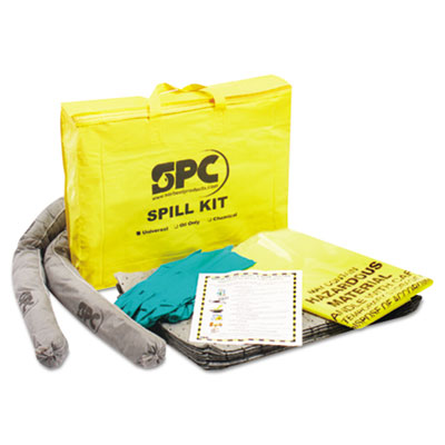 SPC Allwik Economy Portable
Spill Kit, .5gal, 15w x 19l,
Gray/Yellow