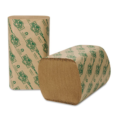 Wausau Paper EcoSoft Folded Towels, 9 x 10, Natural