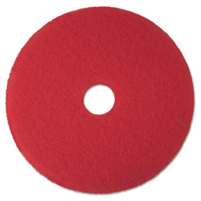 3M Buffer Floor Pad 5100, 17&quot;, Red