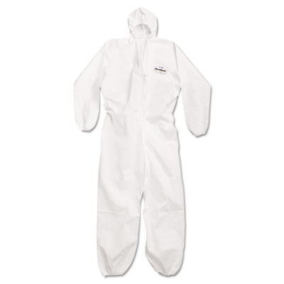 KIMBERLY-CLARK PROFESSIONAL*
A20 Breathable Particle
Protection Coveralls, Large,
White, Zipper Front