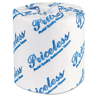 GEN Small Roll Bath Tissue, 2-Ply, 500 Sheets/Roll, 1.64