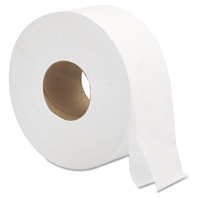 General Supply Jumbo Bath Tissue, 2-Ply, White, 9 in