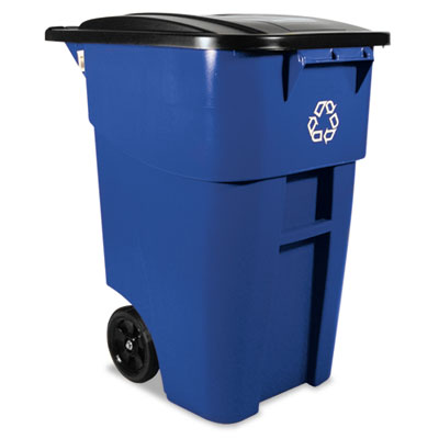 Rubbermaid Commercial Brute Recycling Rollout Container,