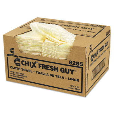 Chix Fresh Guy Towels, 13 1/2 x 13 1/2, Yellow