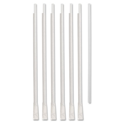 Dispoz-o Tall Giant Straws,
Wrapped, 10 1/4, Translucent