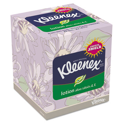 KIMBERLY-CLARK PROFESSIONAL*
KLEENEX Lotion Facial Tissue,
3-Ply, 75 Sheets