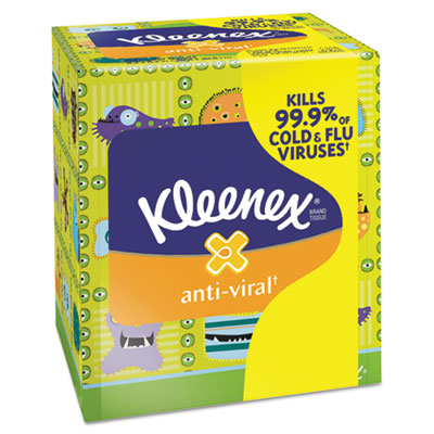 KIMBERLY-CLARK PROFESSIONAL*
KLEENEX BOUTIQUE Anti-Viral
Facial Tissue, 3-Ply,
Decorative POP-UP Box