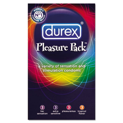 Durex Pleasure Pack Condoms, Assorted