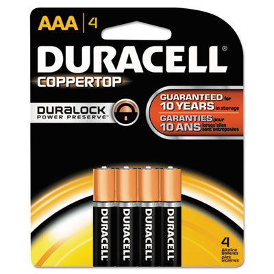 Duracell Coppertop Alkaline
Batteries, AAA, 4/Pack
Preserve Technology